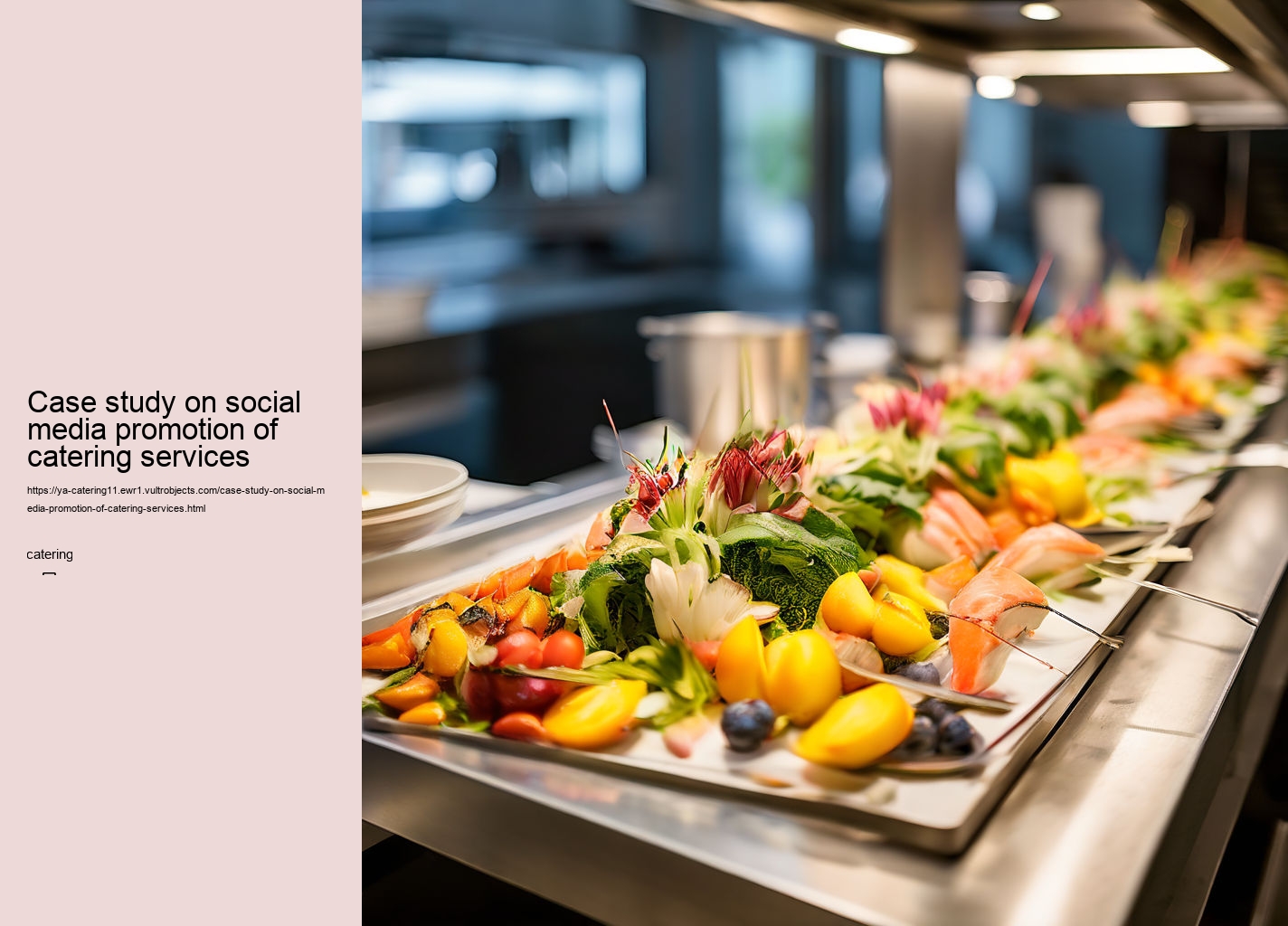 Case study on social media promotion of catering services